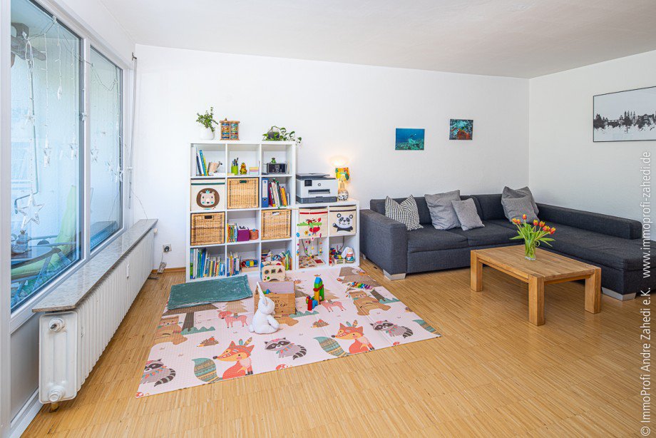 Wohnzimmer Dachgeschosswohnung Darmstadt