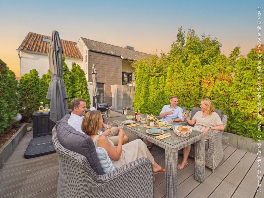 Dachterrasse Maisonettewohnung Darmstadt