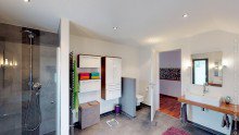 Bad mit Wanne+Dusche Freistehendes Traumhaus in M�hltal +VERKAUFT+
