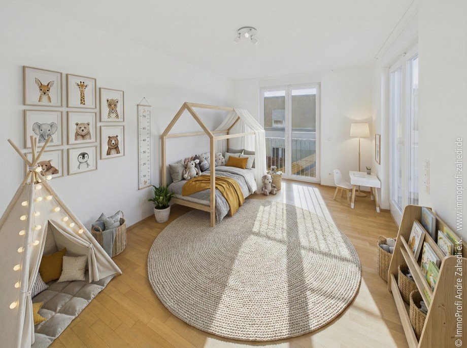 Kinderzimmer im 1.OG Reiheneckhaus Darmstadt