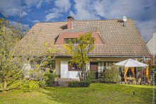 Gartenansicht Freistehendes Einfamilienhaus mit ELW in M�hltal +VERKAUFT+