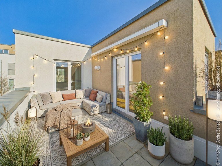 Dachterrasse Darmstadt Reiheneckhaus Familiengl�ck in Darmstadt-Edelsteinviertel