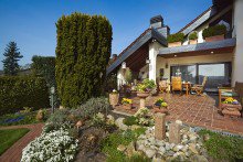 Ihre Sonnenterrasse mit Kamin Freistehendes Einfamilienhaus mit ELW in M�nster +VERKAUFT+