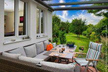 Sommer Terrasse Charmantes freistehendes Einfamilienhaus in Ro�dorf +VERKAUFT+