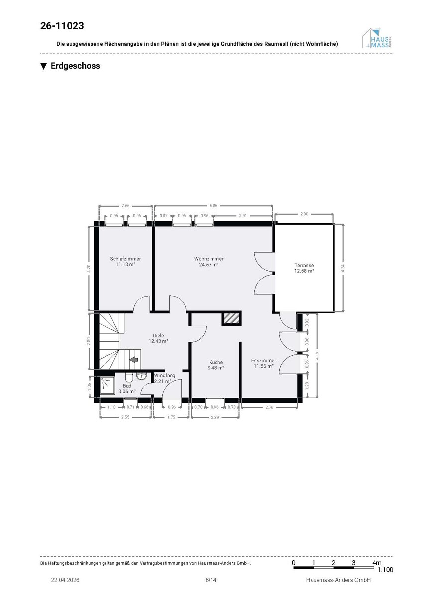 Grundriss_EG Einfamilienhaus Darmstadt