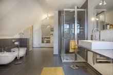 Bad en Suit Freistehendes Landhaus in Sylter Reethaus Stil+VERKAUFT+