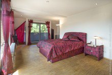 Masterbedroom Freistehendes Landhaus in Sylter Reethaus Stil+VERKAUFT+