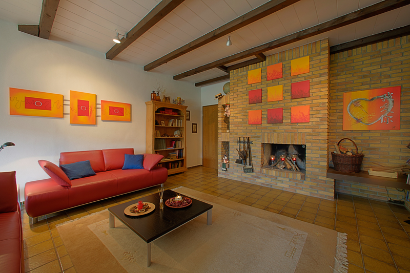 Wohnzimmer Bild II Bungalow Alsbach-H�hnlein