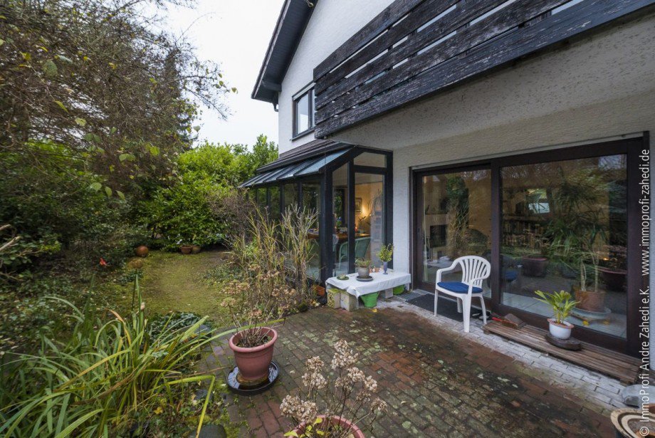 Terrasse u. Garten Doppelhaush�lfte Seeheim-Jugenheim