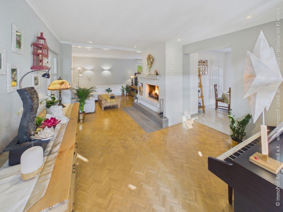Wohn- und Esszimmer Maisonettewohnung Darmstadt