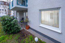 Blick vom Gemeinschaftsgarten 2-Zimmer-ETW mit Terrasse in Alsbach-H�hnlein +VERKAUFT+