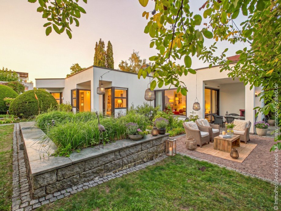 Blick vom Garten Einfamilienhaus M�hltal