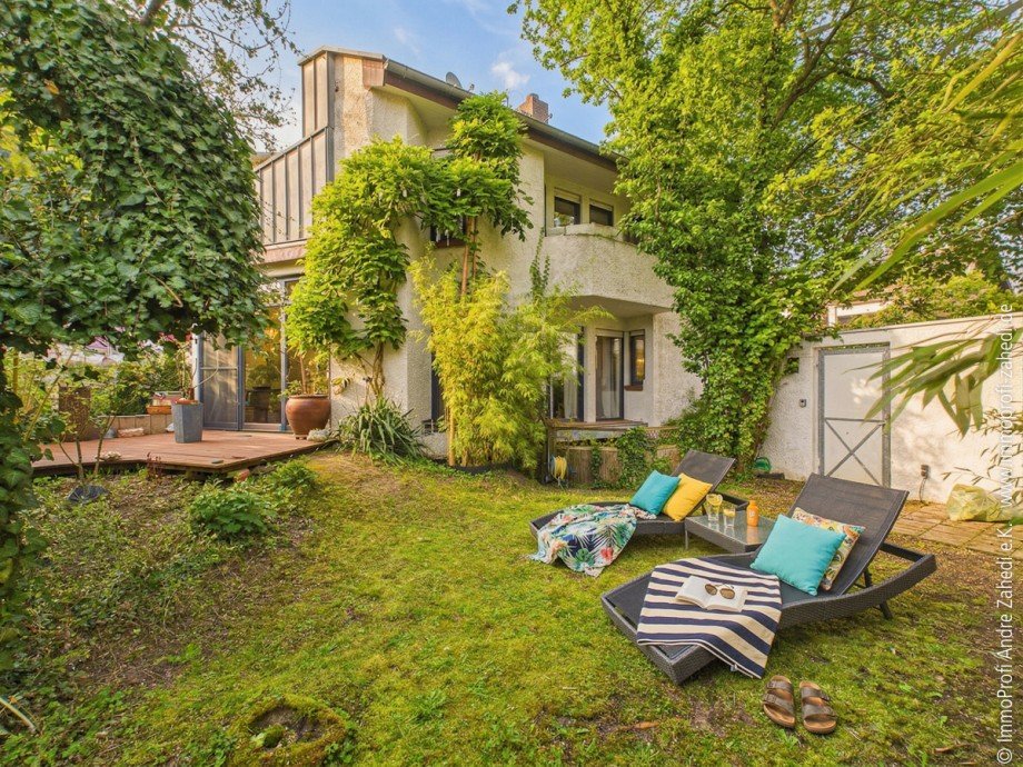 Gartenansicht Ro�dorf Doppelhaush�lfte Ro�dorf