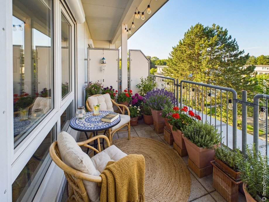 Sonnenloggia Dachgeschosswohnung Darmstadt