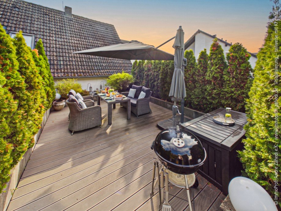 Dachterrasse Maisonettewohnung Darmstadt