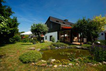 Blick vom Garten Freistehendes Einfamilienhaus mit Wintergarten in Gro�-Bieberau +VERKAUFT+