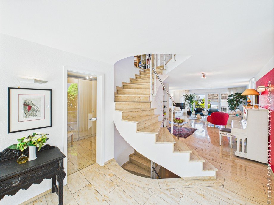 Blick vom Esszimmer Doppelhaush�lfte Seeheim-Jugenheim