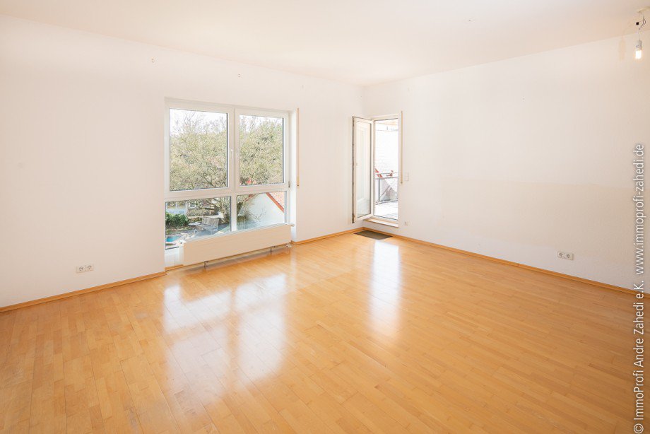 Wohn- und Esszimmer Dachgeschosswohnung Darmstadt