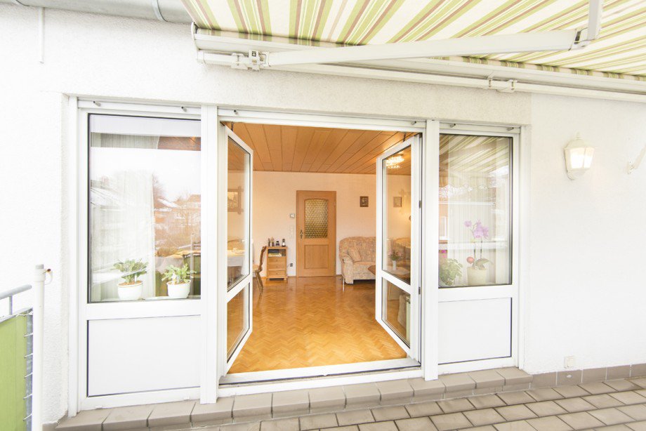 Blick vom Balkon Maisonettewohnung Darmstadt