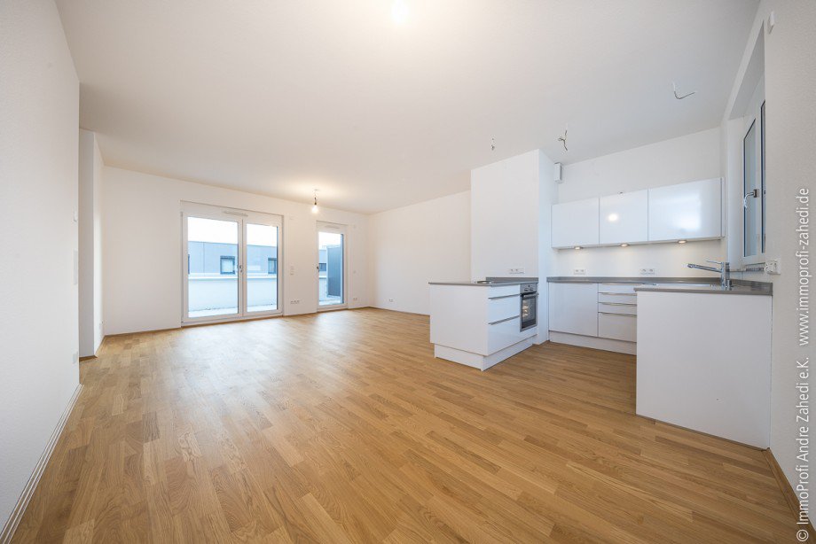 Wohn- und Esszimmer Penthousewohnung Darmstadt