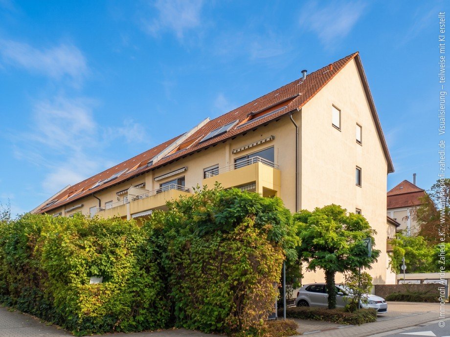 Ansicht Balkon Etagenwohnung Pfungstadt