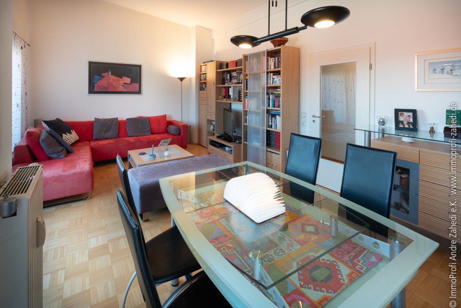 Wohn- und Esszimmer Dachgeschosswohnung Griesheim