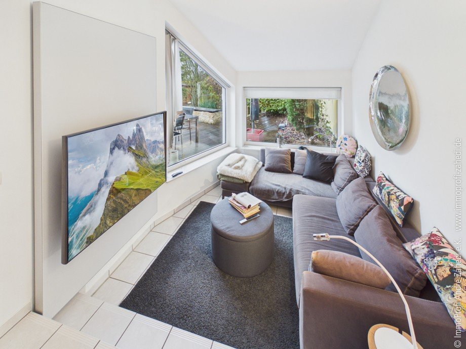 Sitzecke im Wohnzimmer Doppelhaush�lfte Weiterstadt / Braunshardt