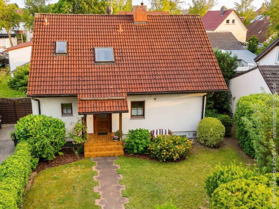 Ansicht von oben Einfamilienhaus Darmstadt