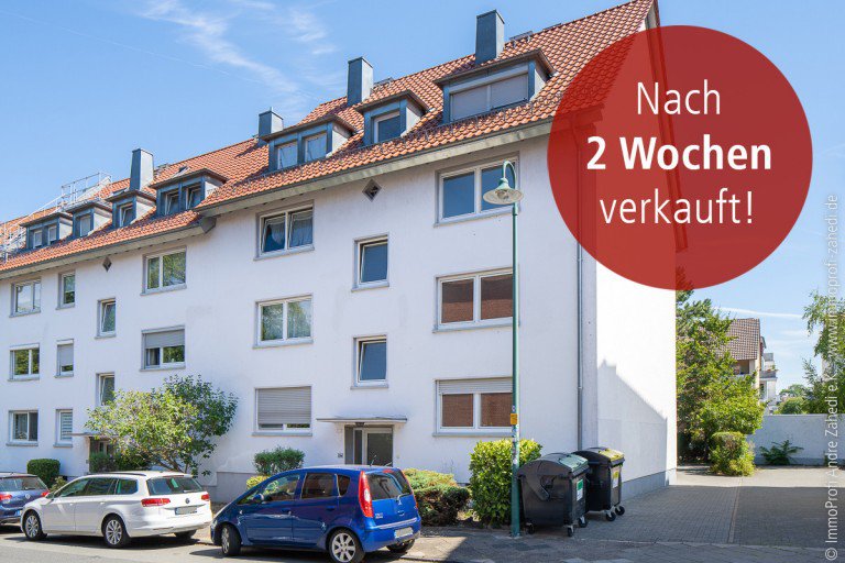 ETW Darmstadt-Bessungen +VERKAUFT+ Darmstadt Etagenwohnung 1-Zimmer-Eigentumswohnung mit Balkon in Darmstadt-Bessungen +VERKAUFT+