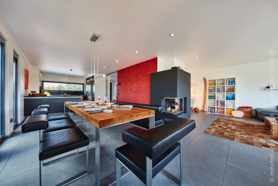 Blick von Terrasse Einfamilienhaus Dieburg