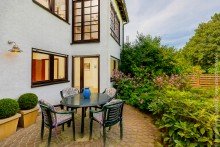 Terrasse im Garten Einfamilienhaus mit ELW in M�hltal