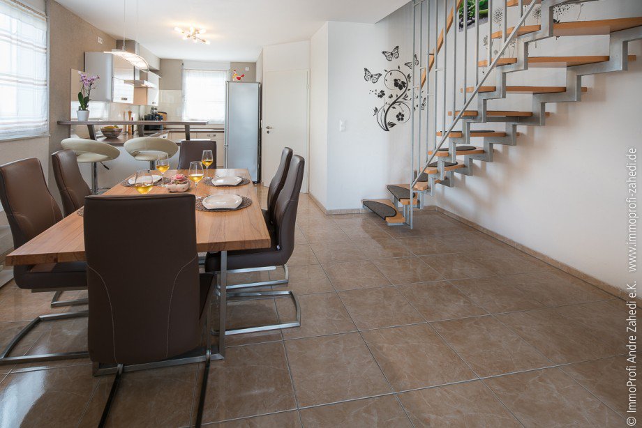 Blick vom Wohnzimmer Reihenendhaus Weiterstadt