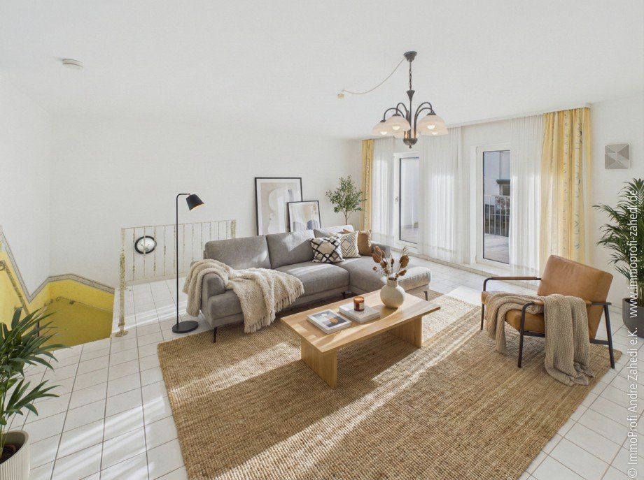 Wohn- und Esszimmer Maisonettewohnung M�hltal