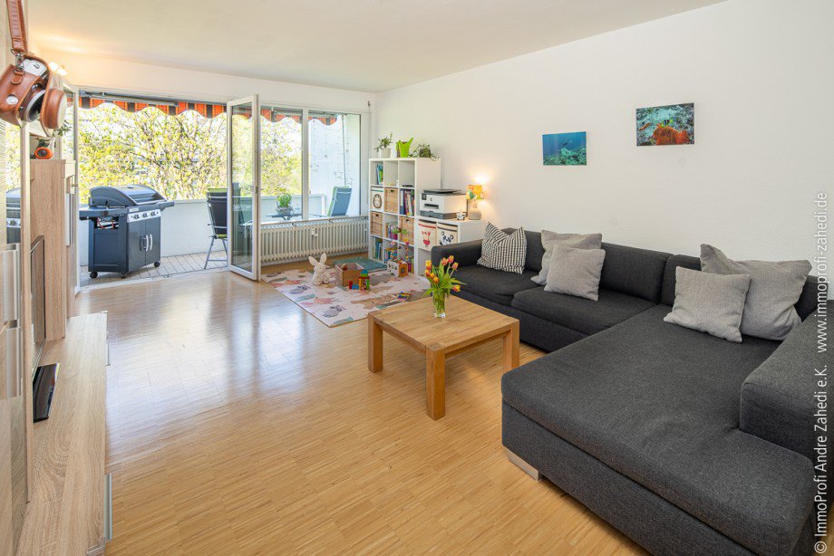 Wohnzimmer Dachgeschosswohnung Darmstadt