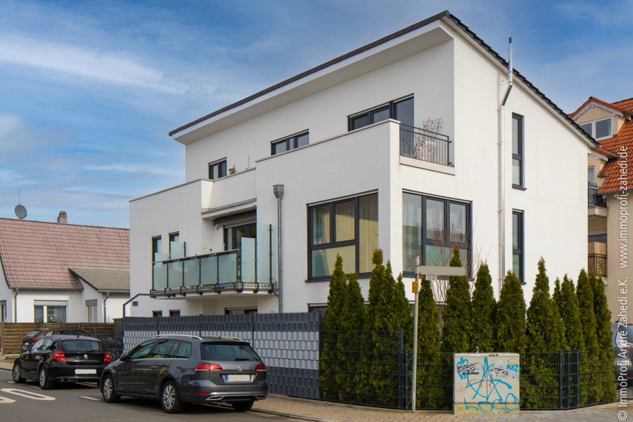 Hausansicht Penthousewohnung Griesheim
