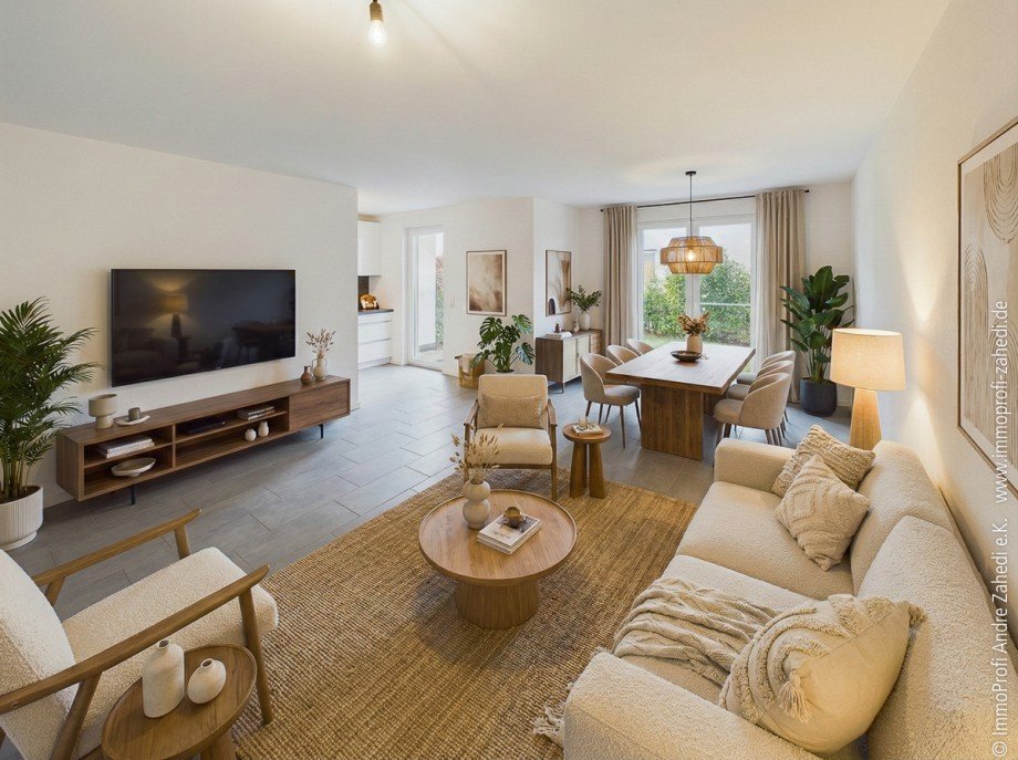Wohn- und Esszimmer Reiheneckhaus Darmstadt