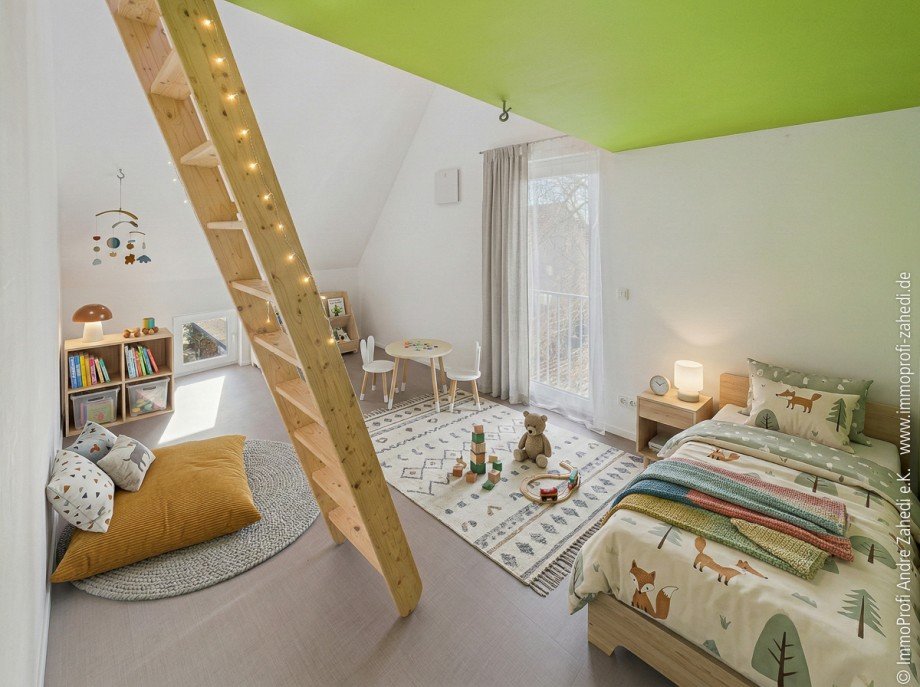 Kinderzimmer im DG Einfamilienhaus Griesheim