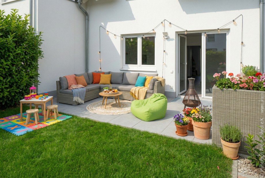 Terrasse Doppelhaush�lfte Weiterstadt