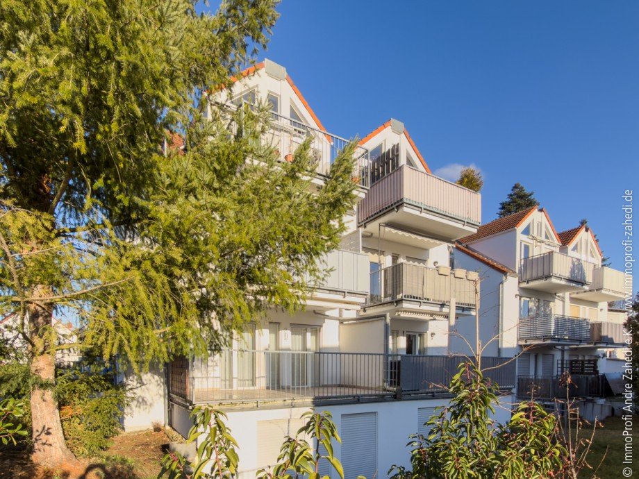 Ansicht Gartenseite Maisonettewohnung M�hltal