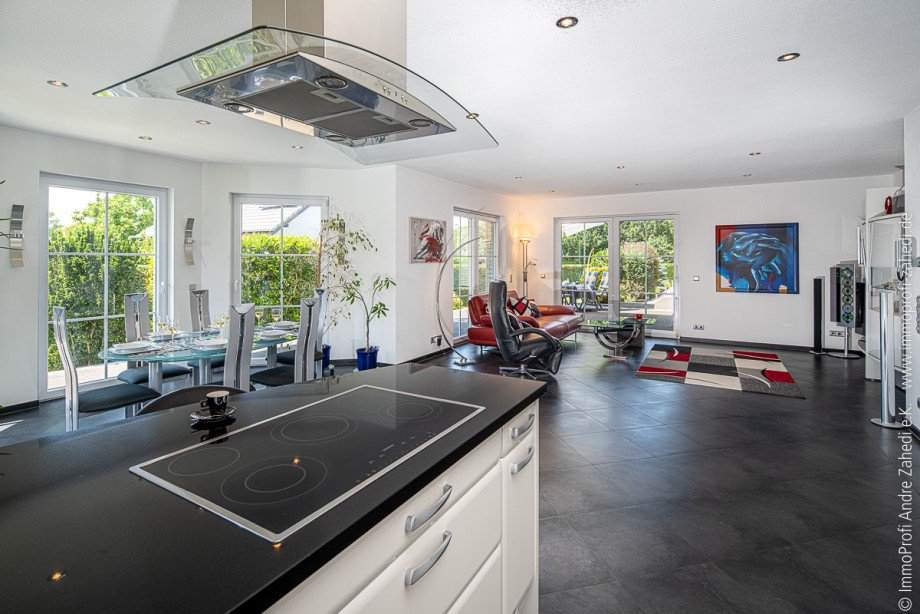 Blick von K�che Einfamilienhaus Gernsheim