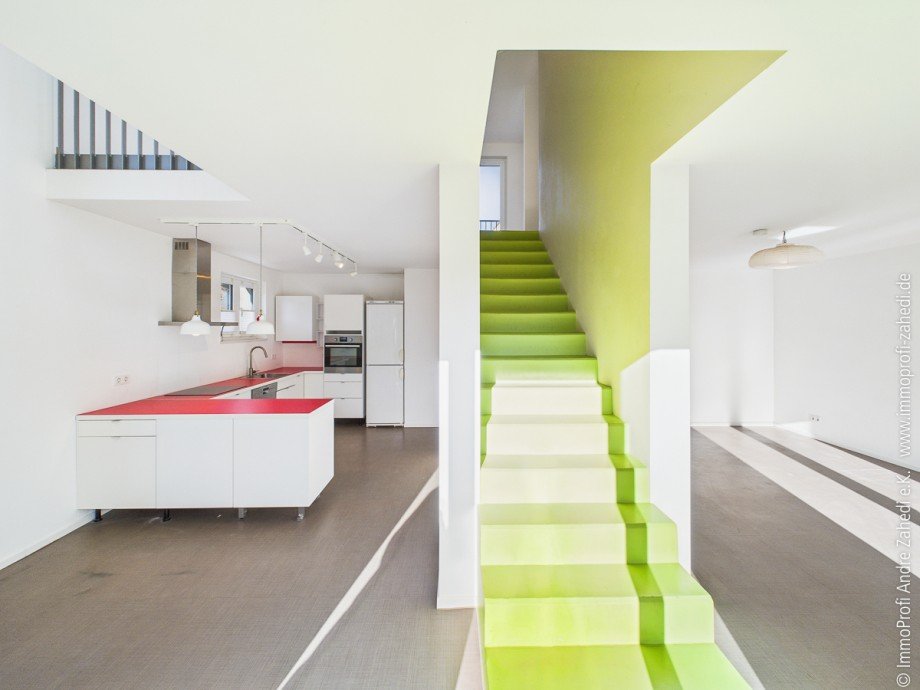 Blick zur K�che + Wohnen Einfamilienhaus Griesheim