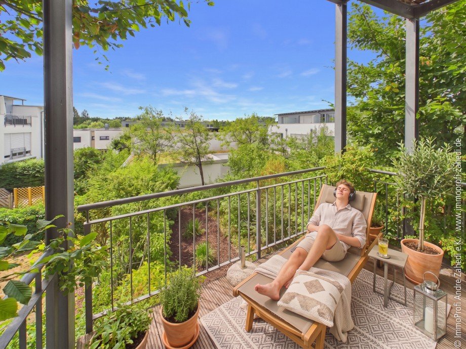 Balkon im 1. OG Reihenmittelhaus Darmstadt