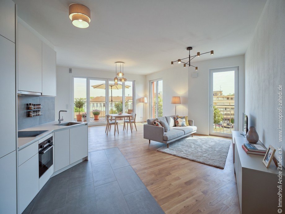 Wohn- und Esszimmer Etagenwohnung Darmstadt