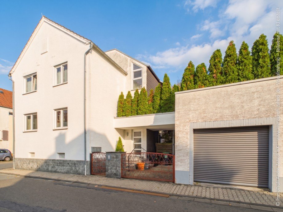 Hausansicht Maisonettewohnung Darmstadt