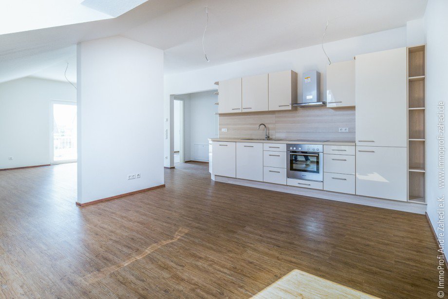 Blick vom Essbereich Dachgeschosswohnung Pfungstadt