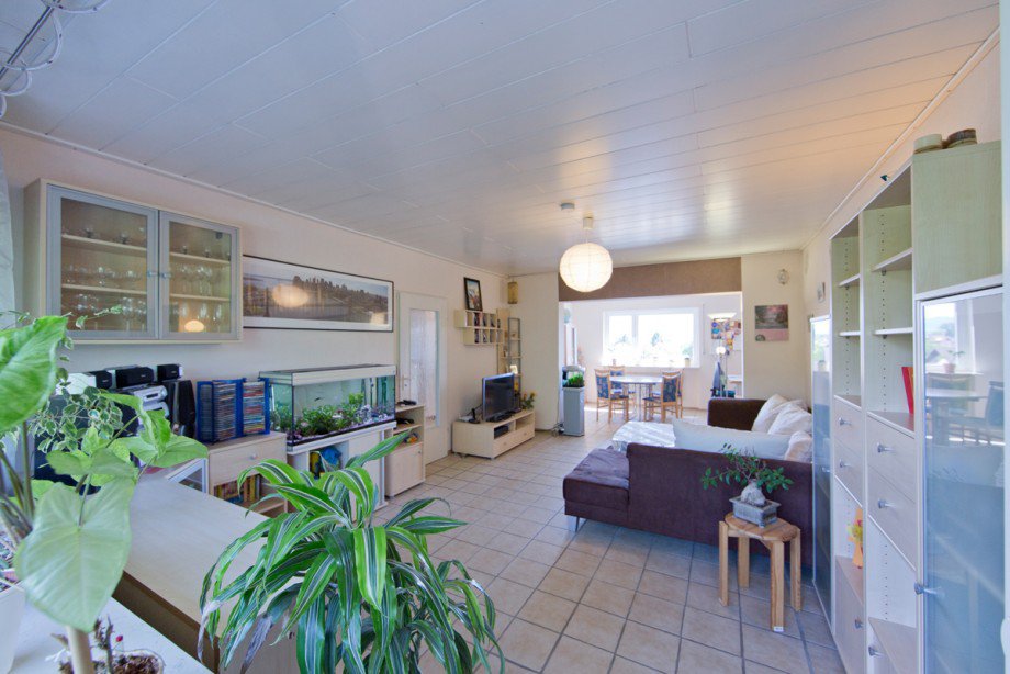 Blick vom Wohnzimmer Dachgeschosswohnung Lorsch