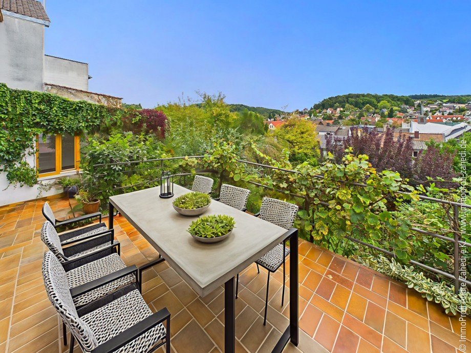 Terrasse mit Fernblick Einfamilienhaus M�hltal / Nieder-Ramstadt