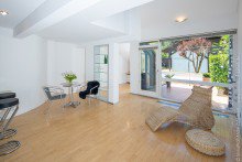 Wohn- und Esszimmer 3 1/2 Zimmer-Galerie-Atelierwohnung in Darmstadt +VERKAUFT+