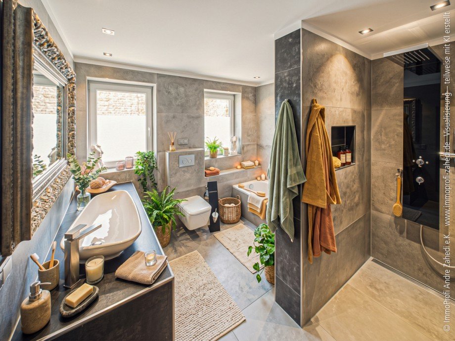Badezimmer Erdgeschosswohnung Pfungstadt