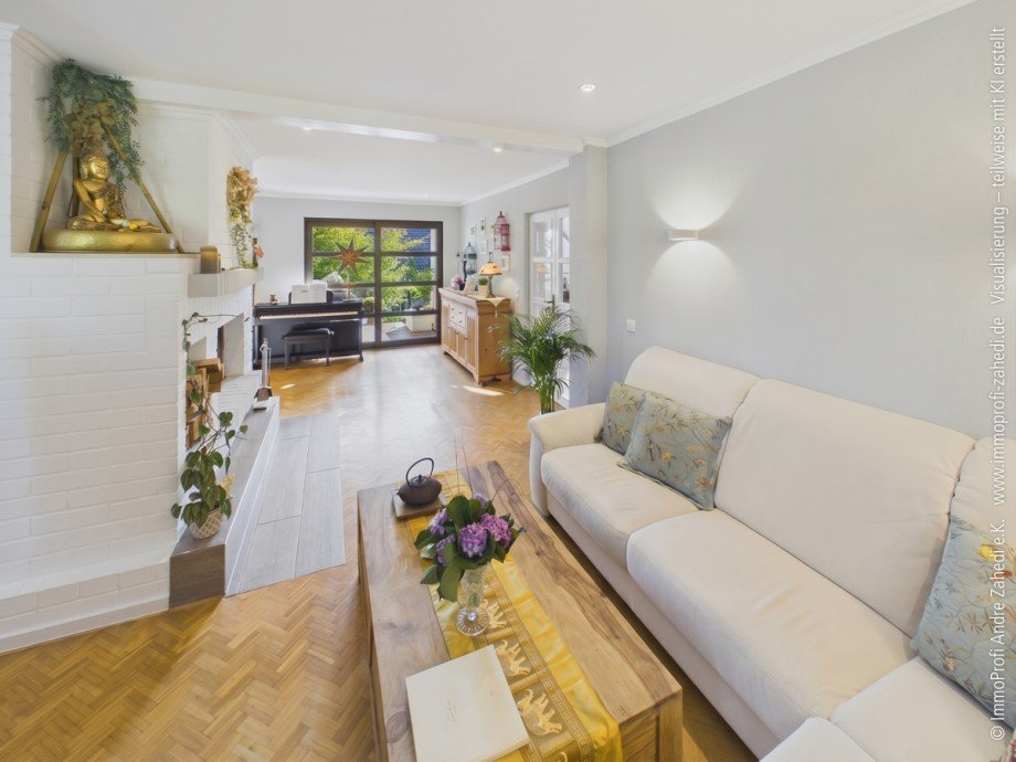 Wohnzimmer Maisonettewohnung Darmstadt